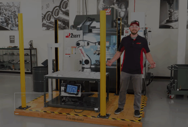 Haas HC10 - это полностью интегрированный робот для совместной работы весом 10 кг, работающий по принципу "подключай и работай
