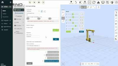 FAIRINO FR Robot End load setting
