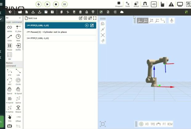 Логика робота FR: использование команды «Пауза»